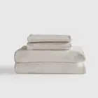Quince Organic Bamboo Sheet Set Size King Sand New Open Box 4 Piece