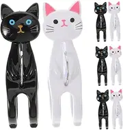 HANABASS 8pcs Cat Shaped Towel Clips Windproof Non Slip Beach Chair Clips for Secure Grip for Quilts Laundry Pool Towels Fun Cartoon Design for Camping and Outdoor Use