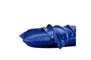 3pc Royal Comfort Satin Fitted Sheet Set w/2x Pillowcase Navy Blue
