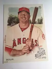 2019 Topps Allen & Ginter Jumbo 5x7 Justin Bour Angels 216 05/49