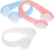 EXHUMKY 3Pcs Swimming Nose Clips for Adults Nose Plugs Comfortable Fit Skin Friendly Design for Swimming Diving and Water Sports