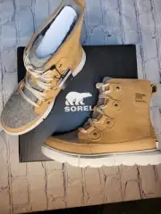 Sorel Explorer Next Joan WP Tawny Buff, Moonstone Women's 6.5