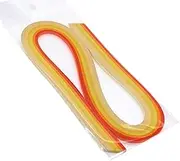 ODETOJOY Yellow Quilling Paper Gradient Quilling Strips 5MM Crafts Paper Filigrana Color Ramps Chromatic Crescendo 120pcs Length 21inch