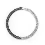 13mm Cuban Link Chain Necklace full iced out cuban chain alloy metal rhinestones