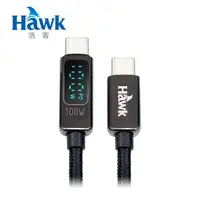 在飛比找momo購物網優惠-【Hawk 浩客】Hawk C to C功率顯示快充線100