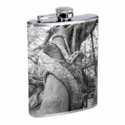 Tree Wonder Em1 8oz Stainless Steel Flask Drinking Whiskey Liquor