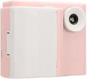 Jectse Photo Video Recorder, Kids Camera Printer 3 Rolls Printing Paper 1080P 720P Resolution HD Dual Lens for Moments Recording (Pink)
