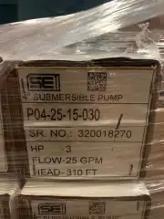 SEI NP04-25-15-030 SS SUBMERSIBLE PUMP 4" 25GPM 3HP