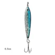 Blue Fish WOW!® 6.5oz Mega Metal Bait luna live Jig treble hook jigging spoon