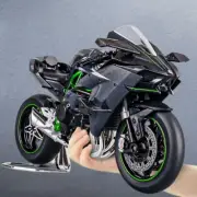 1:9 Kawasaki H2R Ninja V4S S1000RR Alloy Die-Cast Motorcycle Model with Lights