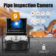 9" Monitor DVR 16GB Sewer Pipe Inspection Camera 23mm Lens Endoscope Camera 30M