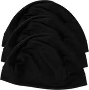 [VALICLUD] Soft Stretchy 3-Piece Sports Liner Cap Sports Cycling Linning Headwear Quick Dry Feature Black