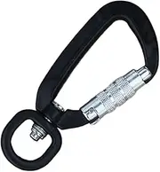 Carabiner for Securing Pets - Dog Rope Harness Fix Clip | Automatic Lock Aluminum Carabiner | Pet Safety Clip for Hiking and Camping | Secure Keyring for Outdoor Use | Heavy Duty for Dog Lea
