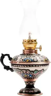 Handmade Copper Oil Lamp for Indoor Use Christmas Gift Farmhouse Kitchen Deco...