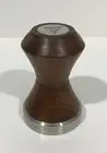Coffee Tamper 58mm Stainless Steel and Walnut Custom Made Press Barista Tool