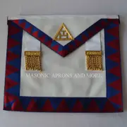 Royal Arch (RA) Companions Apron (Black Back)(Pure Leather)(Metal Tau)(MA4070)
