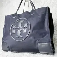 在飛比找蝦皮購物優惠-TORY BURCH 托特包 ELLA 海軍藍 皮革 日本直