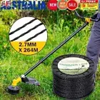 AU Trimmer Line Spiral Twist String 2.7MM x 264M Whipper Snipper Cord Black