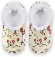 [Caihoyu] House Slippers for Kids Girls Boys Fuzzy Fleece Anti-Slip Rubber Sole Lightweight House Slipper Socks Indoor Outdoor Winter Bedroom