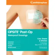Opsite Post-Op Waterproof Dressing 9.5cm x 8.5cm 3 Pack