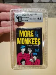 1967 Donruss More of the Monkees 4th Series Wax Pack GAI 9.5