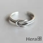 【HERA 赫拉】雙線結同心結做舊戒指 H111030109(飾品)