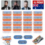 Up to 32x Replacement Blades For Gillette Fusion Razor Shaver Trimmer Shaving