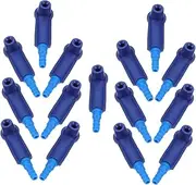 15pcs Brake Oil Joint Break Bleeder Kit Brake Bleeding Tool Brake Fluid Bleeder Kit Oil Joint Tool Brake Bleeder Adapter Brake Oil Changer Blue