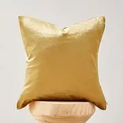 Decorative Throw Pillow Covers 26x26inch,Gold Square Couch Pillow Covers,Velvet Sofa Boho Cushion Pillows