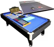 8FT Pool Table Billiards Snooker Table 25mm Table Top With 19mm Full Size Table Tennis Top