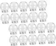 DIY Snow Globes Plastic Balls 20pcs Christmas Decorations for Tree and Home
