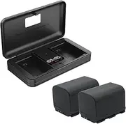 BP-522 (3000mA) Camera Battery Multifunctional Charger Set (Including Two Batteries) Compatible with Canon Optura Optura Pi/Xi/10/20, 100MC/200MC, ZR-20/25MC/30MC/40/45MC/50MC/60/65MC