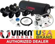 TRAIN HORN KIT FOR TRUCK LOUD SYSTEM /1.5G AIR TANK/150PSI /4 TRUMPETS FITS JEEP (for: Jeep)