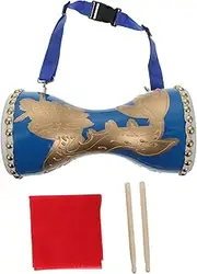 TOYANDONA 12cm/14cm Fitness Drum Beat Cowhide Waist Drum Portable Percussion Instrument for Celebrations Square Dances Strong Craftsmanship