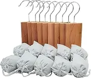 Cedar Blocks for Clothes Storage, 10 x Cedar Blocks & 10 x Cedar Sachets, Aromatic Cedar Chips Sachets for Closet, Shoes Boxes and Drawers (20 Pieces)