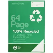 Studymate A4 70gsm 14mm Dotted Thirds Recycled Book 64Pg