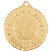 Discovery Football Medal Stamped Iron- FREE ENGRAVING, RIBBON & UK P&P MM17131