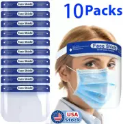 10Pack Safety Full Face Shield Reusable Protection Cover Face Eye Cashier Helmet
