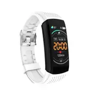 C8 1.08'' IPS Color Screen IP67 Waterproof Smart Watch Blood Pressure spO2 Monitor Call Vibration Sports Fitness Bracelet WHITE COLOR