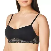 Calvin Klein Perfectly Fit Flex Lightly Wirefree Bralette Black Size L 0193
