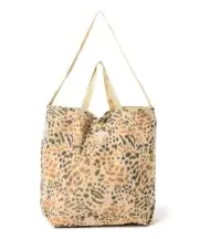 (ASK availability First) BEAMS Tote Reversible-Leopard Print New