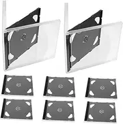 Angoily 6pcs Case Record Player Cabinet Rack Disc Rack Wallet Vinyl Record Storage Square Holder Sleeves Car Storage Organizer Storage Furniture Blank Storage Case