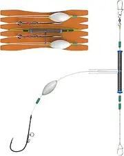 Live Shrimp Hook - Shrimp Hooks, Solid Carbon Steel Bait Holder | Bright Spiked Bait Fishing Horbands With Lines And Weights For Salt And Water Dou