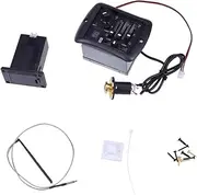 Kisangel 3 Band Eq Equalizer Preamp System for Acoustic Guitars Disc Tailpiece with Volume and Tuner Control Knobs for and Reducing Feedback