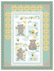 Hello Honey Be Happy quilt kit 41"x54" Studio E