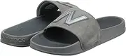 [New Balance] Men's 200 V1 Slide Sandal, Grey/White, 9