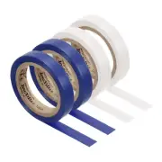 4Pcs 26Ft Tennis Racket Badminton Racquet Grip Finishing Tapes, Blue/White