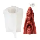 Jesuses Family Silicone Mould Fondant Sugar Molds Handmade Soap Making