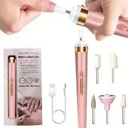 HOMTEC - USB Rechargeable Nail File Light Pink - One Size