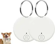 GPS Tracker Device, 2PC Tracking Key GPS, Key Locator Anti Loss Device, Smart Tag GPS with Two-Way Alarm Reminder, Real-Time Tracking Portable Locator Keys Finder Locators for Keys Bags Pets